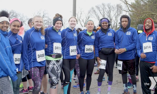 Group photo of WRTC participants before the race