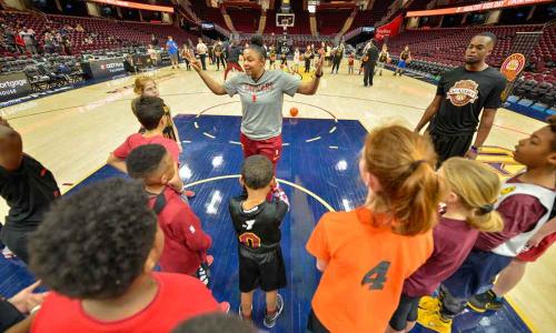 JR cavs at Healthy Kids Day