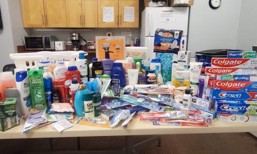 Collection of Hygiene Products for Donation